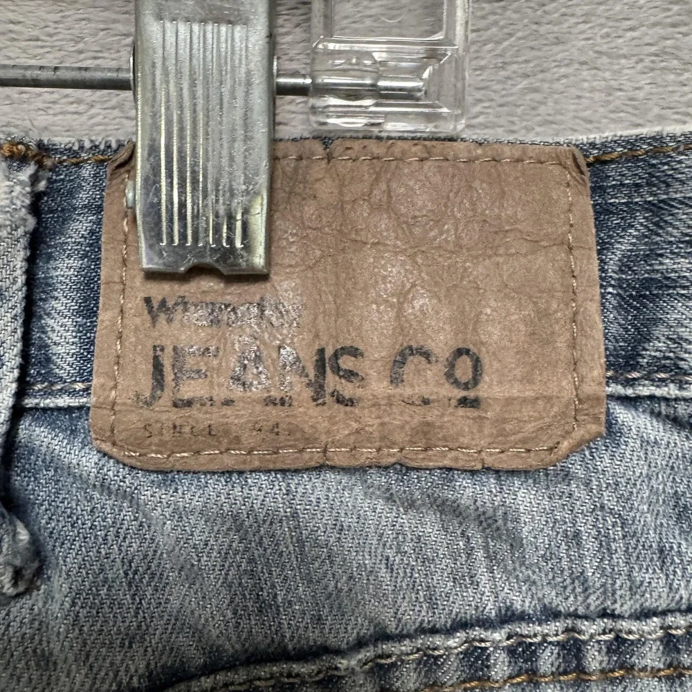 Wrangler Jeans Co Straight Fit Jeans Mens‎ 36x30 Distressed Rip Knee Workwear